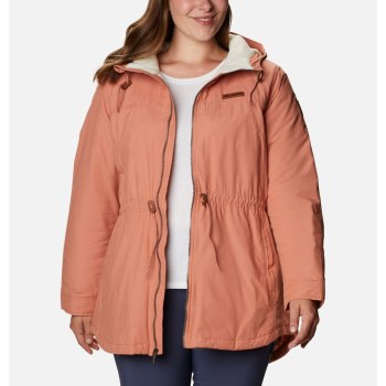 Dámské Bundy Columbia Chatfield Hill Plus Size Růžové AENCHW157